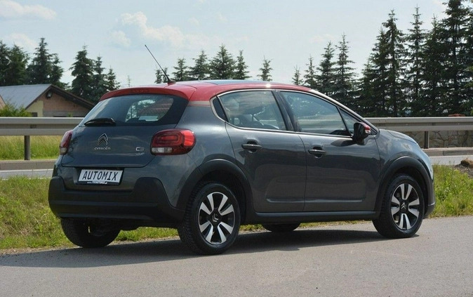 Citroen C3 cena 49300 przebieg: 87007, rok produkcji 2017 z Nekla małe 379